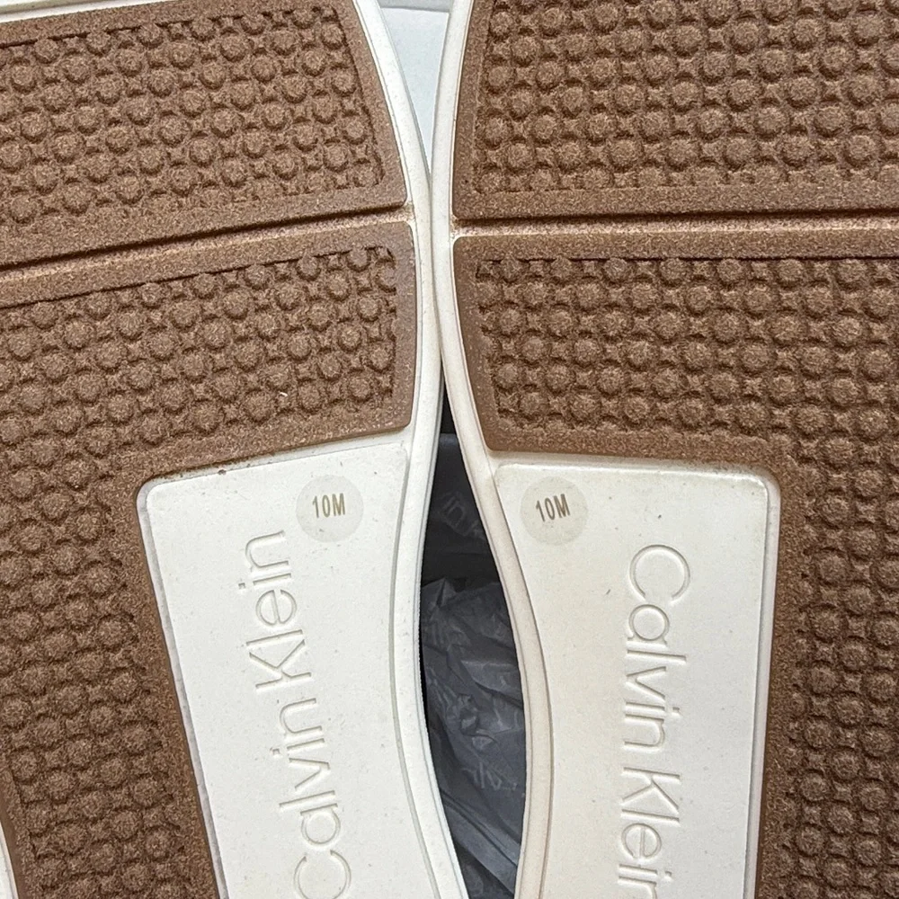 Calvin Klein Men's Januse Casual Boat Shoe- Light Gray- Size 10